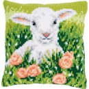 KRUISSTEEKKUSSEN KIT LAM TUSSEN BLOEMEN PN-0196783