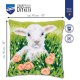KRUISSTEEKKUSSEN KIT LAM TUSSEN BLOEMEN PN-0196783