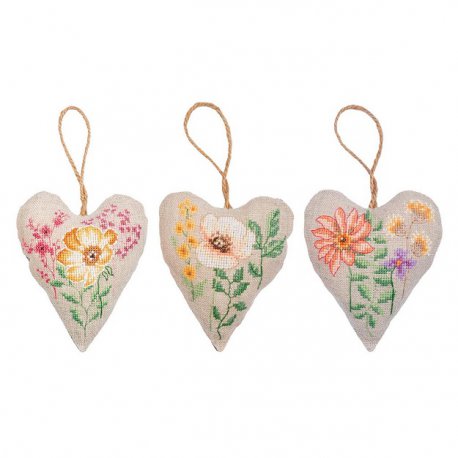 DECO HARTJE KIT WILDE BLOEMEN SET VAN 3 PN-0199613