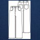 Stof voor broek model 8 uit Knipmode maart 2023 Jeans Denim Spijkerstof Stretch uni 02194V Blauw 036