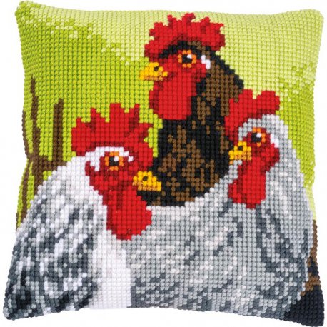KRUISSTEEKKUSSEN KIT HAAN EN KIPPEN PN-0149808