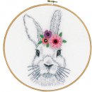BORDUUR KIT KONIJNTJE MET BLOEMEN PN-0170650