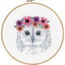 BORDUUR KIT UILTJE MET BLOEMEN PN-0170664
