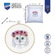 BORDUUR KIT UILTJE MET BLOEMEN PN-0170664