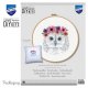 BORDUUR KIT UILTJE MET BLOEMEN PN-0170664