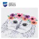 BORDUUR KIT UILTJE MET BLOEMEN PN-0170664