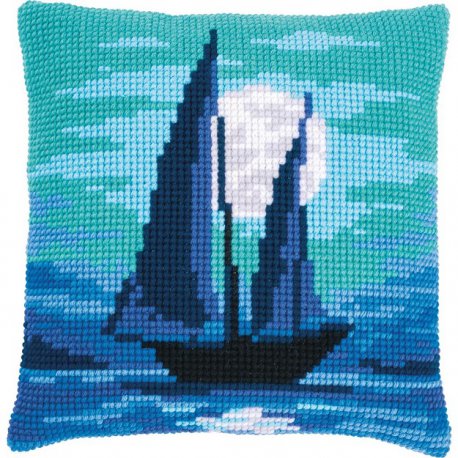 KRUISSTEEKKUSSEN KIT ZEILBOOT IN BLAUW MAANLICHT PN-0187488