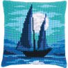 KRUISSTEEKKUSSEN KIT ZEILBOOT IN BLAUW MAANLICHT PN-0187488