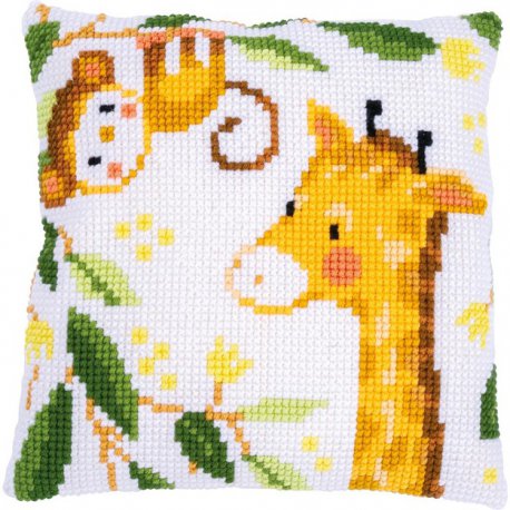 KRUISSTEEKKUSSEN KIT JUNGLE DIEREN PN-0198537