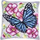 KRUISSTEEKKUSSEN KIT VLINDER TUSSEN BLOEMEN  PN-0199095