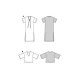 Burda 5893 Jurk en Shirt van jersey, gebreid. Super Easy