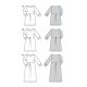 Burda 5975 Jurken van Viscose, Katoen of stofmenging