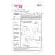 Burda 5975 Jurken van Viscose, Katoen of stofmenging
