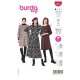 Burda 5975 Jurken van Viscose, Katoen of stofmenging