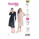 Burda 5933 Jurken van katoen, Viscose, Crepe of Stofmenging