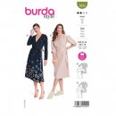 Burda 5933 Jurken van katoen, Viscose, Crepe of Stofmenging