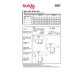 Burda 5887 Blouses van Katoen, Viscose, Crepe of Linnen