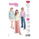 Burda 5892 Wikkeljasjes van Jogging, Tricot/Jersey, Denim, Katoen of Stofmenging