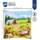 KRUISSTEEKKUSSEN KIT BERGWEIDE MET BLOEMEN&HUISJE PN-0147535