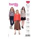 Burda 5924 Blouses van Katoen, Viscose, of Zijde