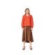 Burda 5924 Blouses van Katoen, Viscose, of Zijde