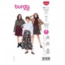 Burda 5978 Rokken van katoen, Viscose, Crepe of Stofmenging