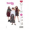 Burda 5978 Rokken van katoen, Viscose, Crepe of Stofmenging