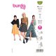 Burda 6027 Rokken van katoen, Viscose, Crepe of Stofmenging