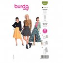 Burda 6027 Rokken van katoen, Viscose, Crepe of Stofmenging