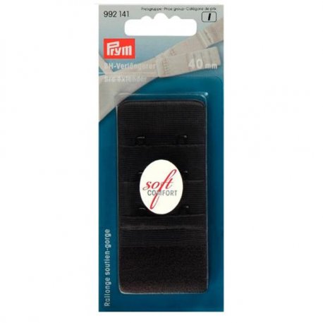 Prym BH-verlengstuk 40 mm 3 x 2 haken zwart 992141