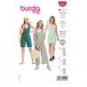 Burda 5905 Jumpsuit van katoen, Viscose, jersey of Stofmenging