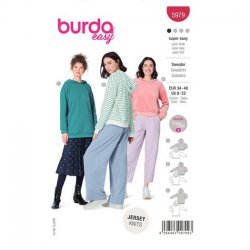Burda 5979 Sweater van jogging, tricot, nicky of Fleece