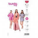 Burda 5995 Kimono's van Katoen, stofmenging, Crepe of Satijn
