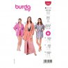 Burda 5995 Kimono's van Katoen, stofmenging, Crepe of Satijn