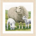 TELPAKKET KIT SCHAPEN Op Aida of Kaasdoek