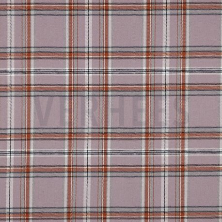 TARTAN Blok Stretch 03036V lila/bruin 066