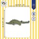 KRUISSTEEKVORMKUSSEN KIT MET RUG EVA M KROKODIL PN-0203089