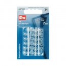 5x24 stuks Aannaaidrukknopen KST rond 7 mm transparant Prym 347155