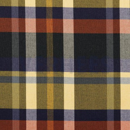 TARTAN Blok Stretch 03036V Grijs/Rood/Geel 036