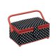NAAIMAND POLKA DOTS ZWART-WIT S PN-0153691