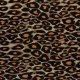 POLY VISCOSE JERSEY STOF DISCHARGE BEDRUKT PANTER 20103 Oranje 036