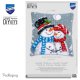 KRUISSTEEKKUSSEN KIT SNEEUWMANNEN PN-0190826