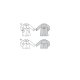 Burda patroon 9268 Jas en jas met Peter Pan kraag. Maat 104-134