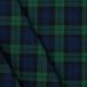 TARTAN Blok Stretch 03036V Zwart-blauw-groen smal 014