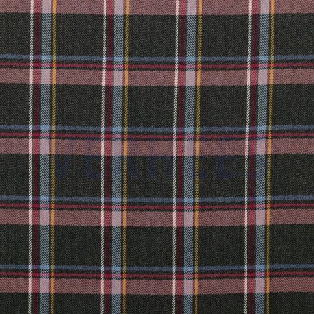 TARTAN Blok Stretch 03036V Antraciet-Multi 047