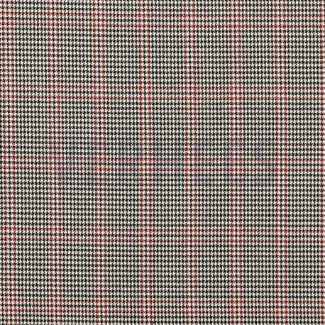 TARTAN Blok Stretch 03036V Zwart-Wit-Rood 050