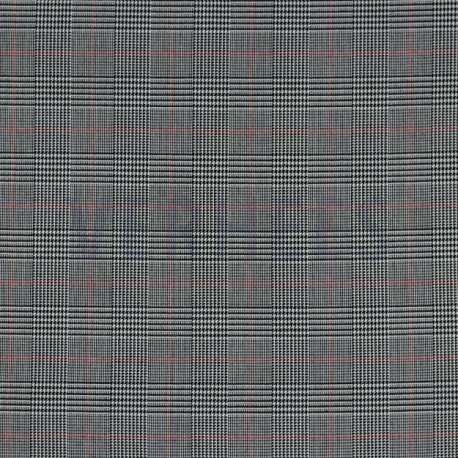 TARTAN Blok Stretch 03036V Zwart-Wit-Rood 059