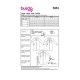 Burda naaipatroon 5854 rood - Jurk - maat 34-48