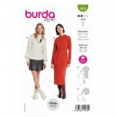 Burda 5859 Jurk en Top van Gebreid, jogging, jersey