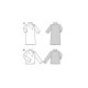 Burda 5989  Jurk en shirt van Jogging, Jersey, Fleece, softshell